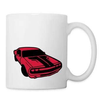 dessin de voiture de course américaine vintage dod - Mug blanc - blanc - Droite