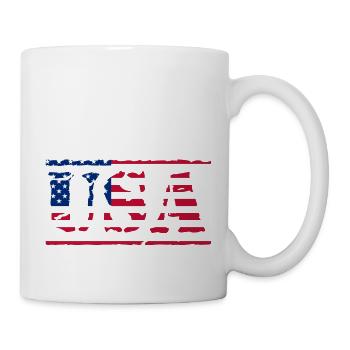 usa - Tasse - Weiß - Rechts
