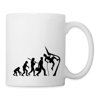 Klettern seil bergsteiger evolution - Tasse - Weiß - Rechts