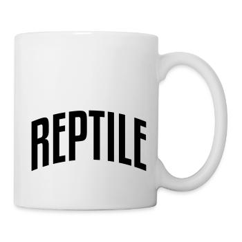 reptile stylish arched text logo copy - Mug - white - Right