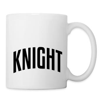 knight stylish arched text logo copy - Mug - white - Right