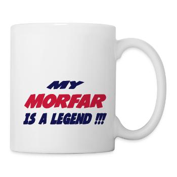 My morfar is a legend !!! - Mug blanc - blanc - Droite