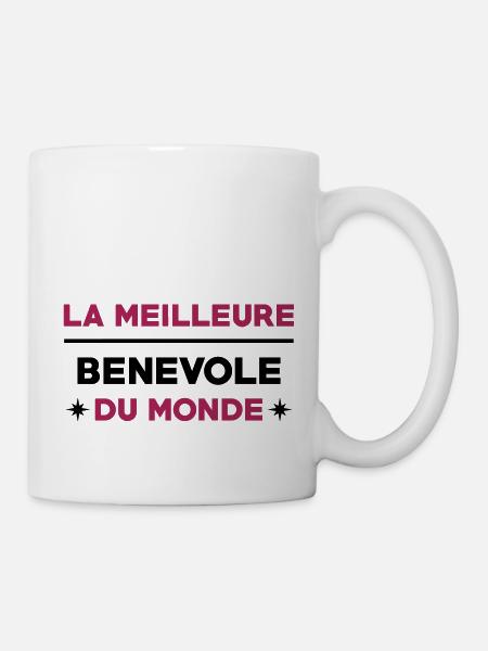 Bénévolat / Bénévole / Solidaire / Humanitaire - Mug blanc - blanc