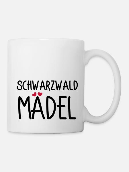 Schwarzwaldmädel - Tasse - Weiß