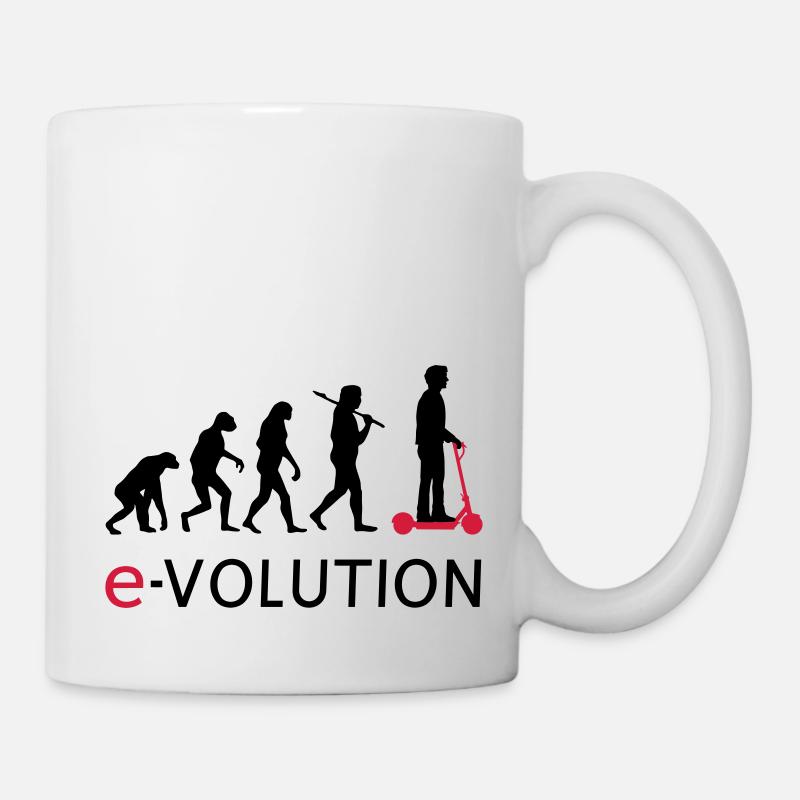 Evolution ElectroScooter eScooter ERoller - Tasse - Weiß