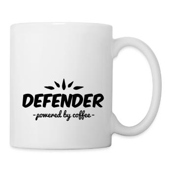 defender powered by coffee - Mug - white - Right
