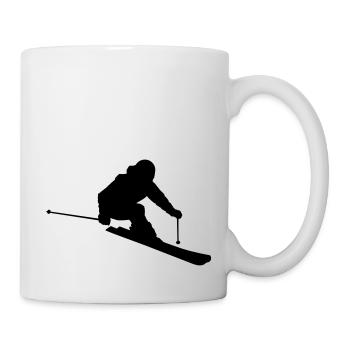 Skier 2 (Vector) - Tasse - Weiß - Rechts