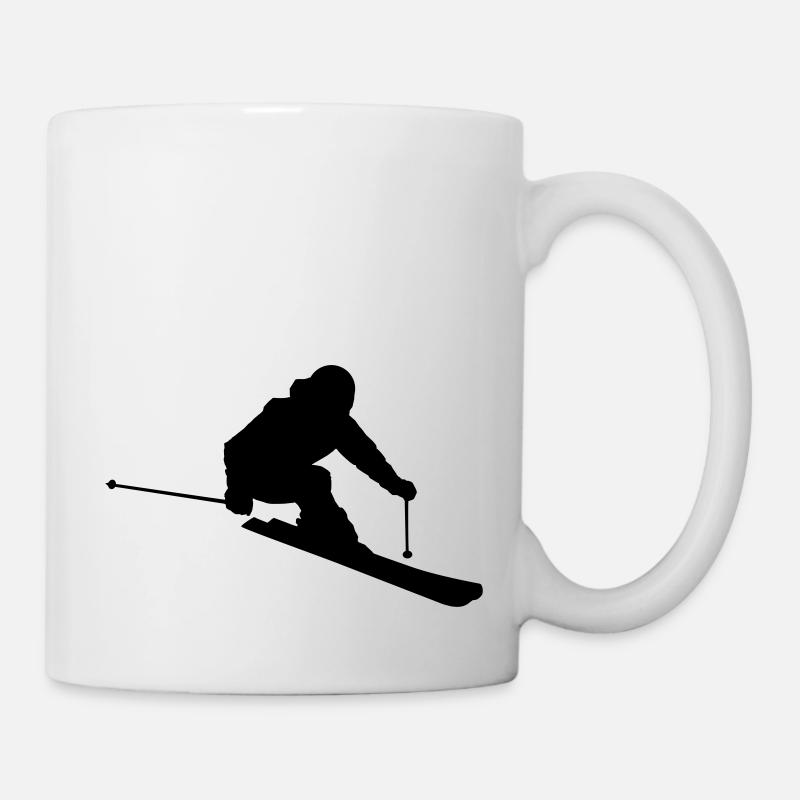 Skier 2 (Vector) - Tasse - Weiß