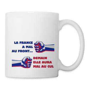 POLITIQUE, FRONT NATIONAL, DEMOCRATIE - Mug blanc - blanc - Droite