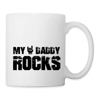 My Daddy Rocks - Mug blanc - blanc - Droite