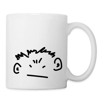 garçon en colère - Mug blanc - blanc - Droite