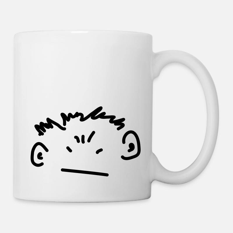 garçon en colère - Mug blanc - blanc