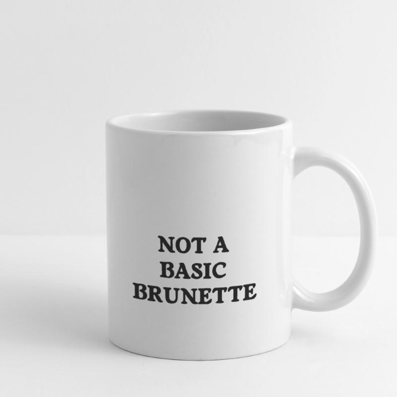 not a basic brunette Mug