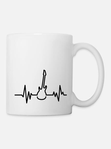 guitar - Mug - white
