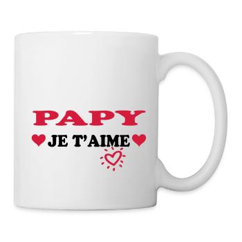 Papy je t'aime - Mug - white - Right