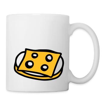 Käsebrot - V2 - Tasse - Weiß - Rechts