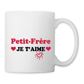 Petit-frère je t'aime - Mug - white - Right