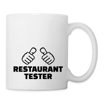 Restaurant tester - Mug blanc - blanc - Droite