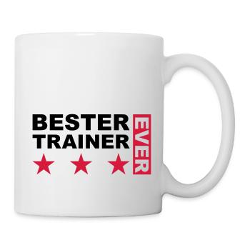 Bester Trainer - V2 - Tasse - Weiß - Rechts