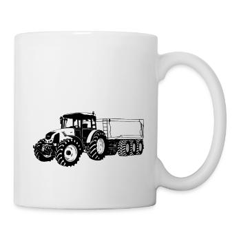 Traktor - Trecker - Schlepper - Landwirt - Tasse - Weiß - Rechts