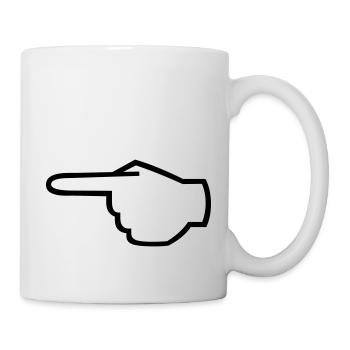 zeigefinger_01 - Mug - white - Right