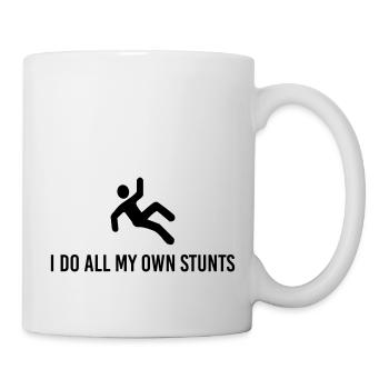 I Do All My Own Stunts - Mug - white - Right