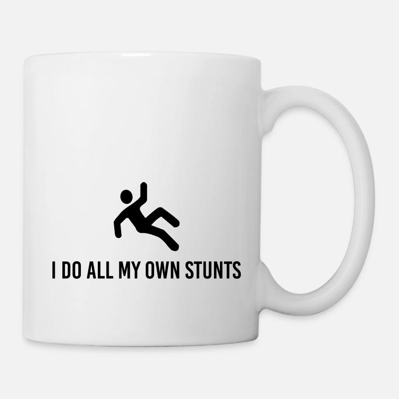 I Do All My Own Stunts - Mug - white