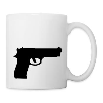 waffe - Tasse - Weiß - Rechts