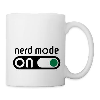 Nerd Mode On (Geek / Computer Freak) - Mug - white - Right