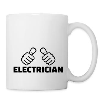 Électricien - Mug blanc - blanc - Droite