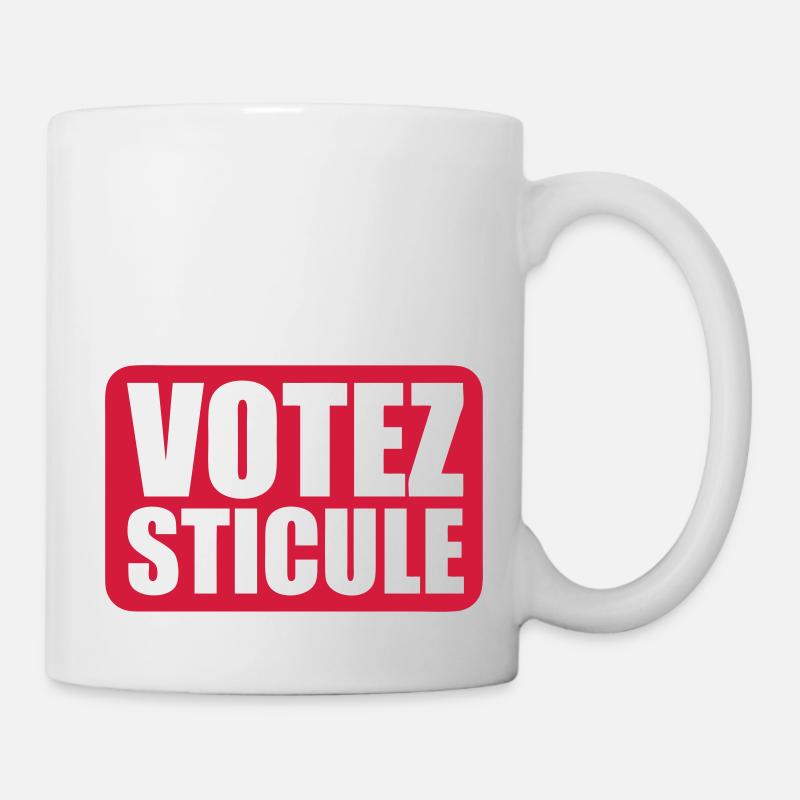 votez sitcule citation slogan humour - Mug blanc - blanc