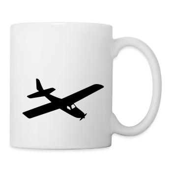 flugzeug - Tasse - Weiß - Rechts