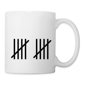 10_stripes - Mug blanc - blanc - Droite