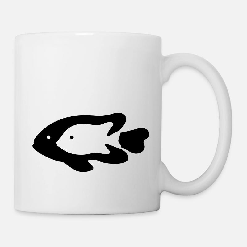 Fischen - Tasse - Weiß