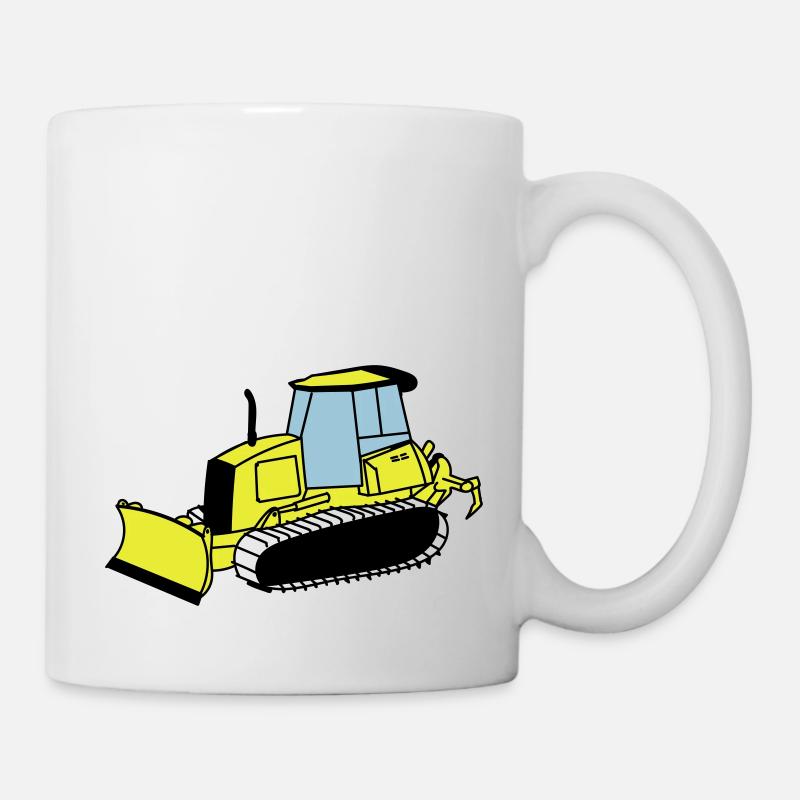 Chenille de chantier - Mug blanc - blanc