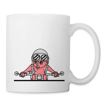 conception conduite moto permis de conduire cool r - Mug blanc - blanc - Droite