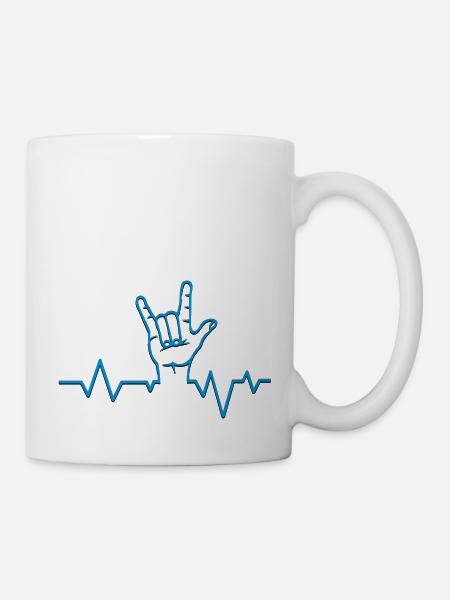 rocking_beat_02 - Tasse - Weiß