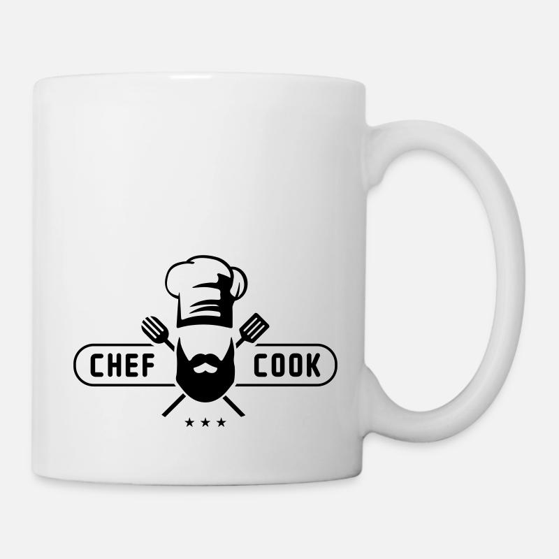 cook chef - Tasse - Weiß
