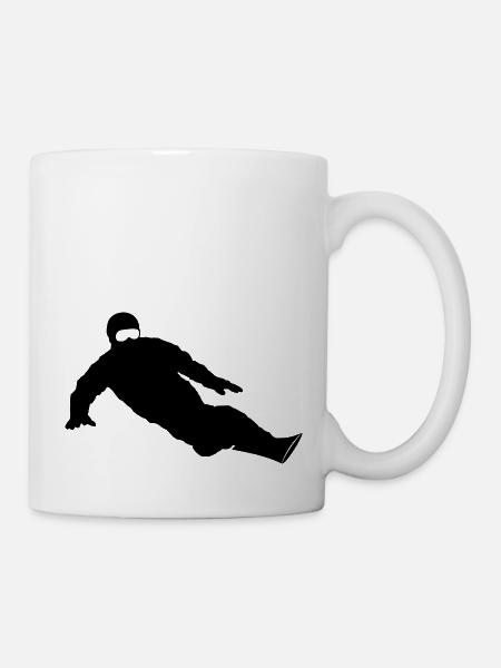 Wintersport - Snowboarder - Tasse - Weiß