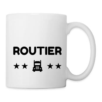 Trucker LKW Fahrer Routier Truck Camion Transport - Mug - white - Right
