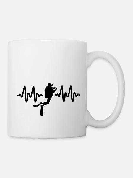 plongée - Mug blanc - blanc