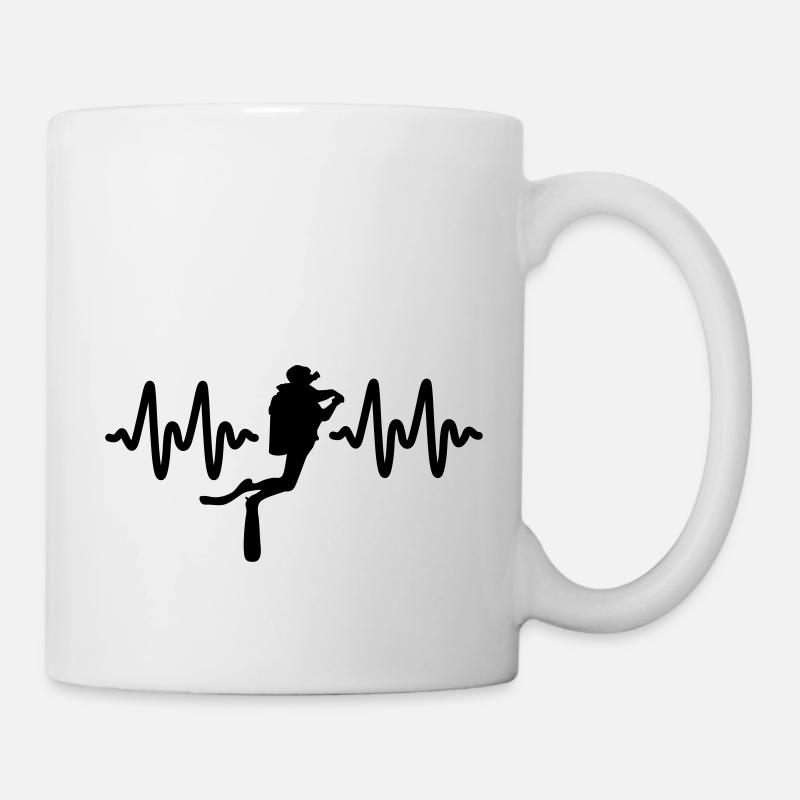 plongée - Mug blanc - blanc