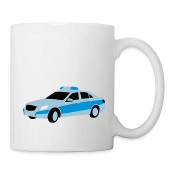 polizei - Tasse - Weiß - Rechts
