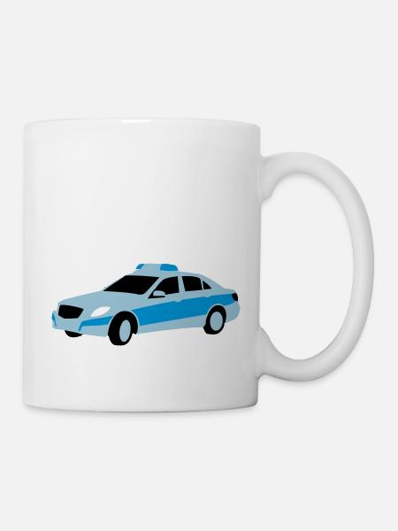 polizei - Tasse - Weiß