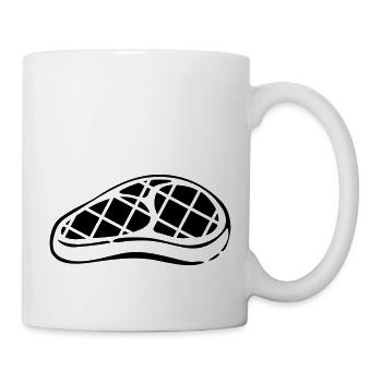 steak design - Tasse - Weiß - Rechts