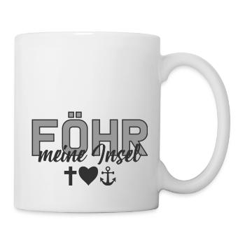 Föhr, meine Insel Nordsee Glaube Liebe Hoffnung g - Tasse - Weiß - Rechts