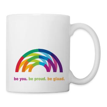 Arc-en-ciel fierté - Mug blanc - blanc - Droite