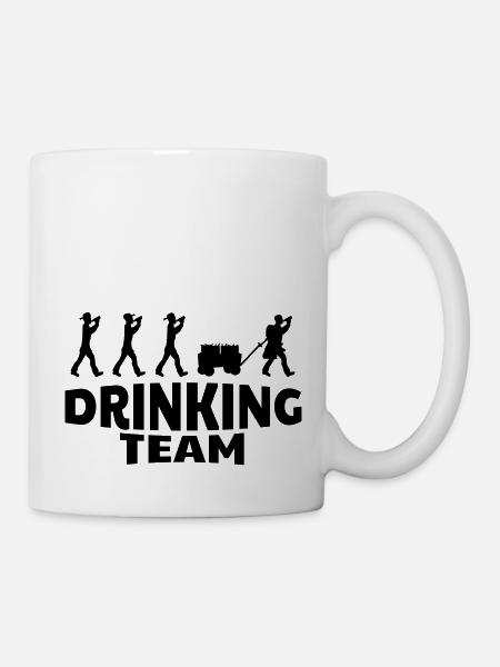 drinking team - Tasse - Weiß