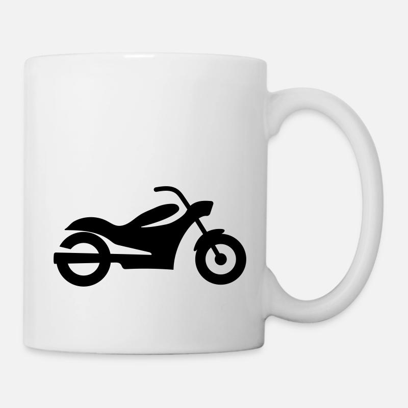 Motorrad - Tasse - Weiß