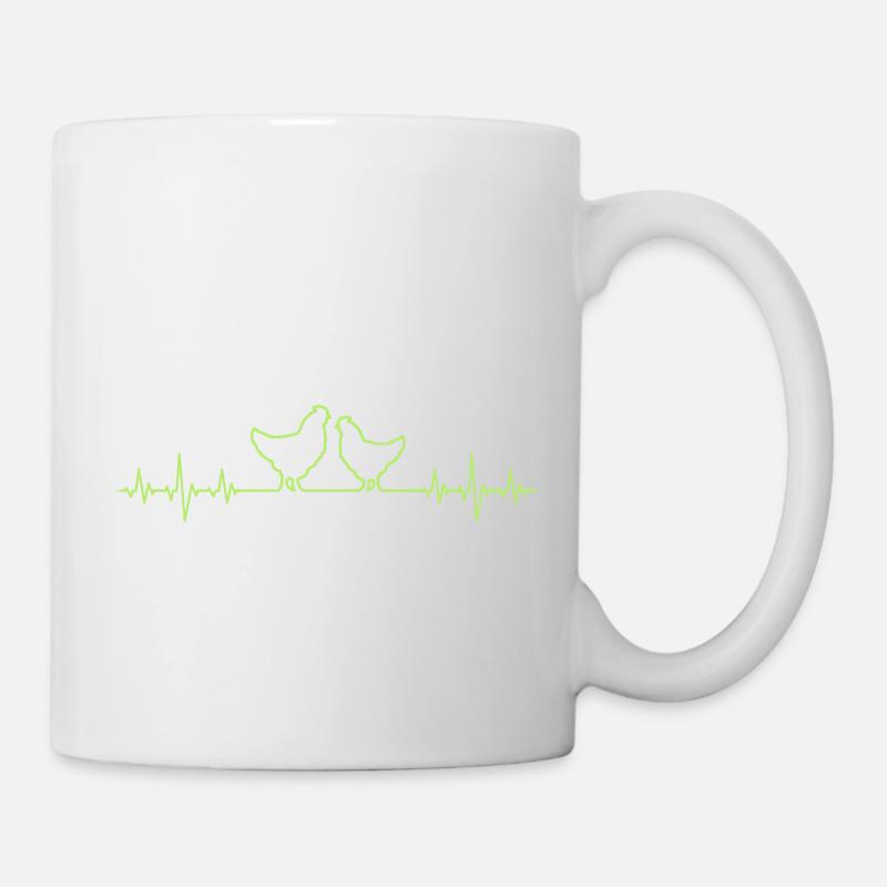 Hühner - Tasse - Weiß